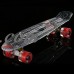 22'' Cruiser Complete Deck Skateboard Flash-light Glow Zero Noise Adult Kids Skateboard   